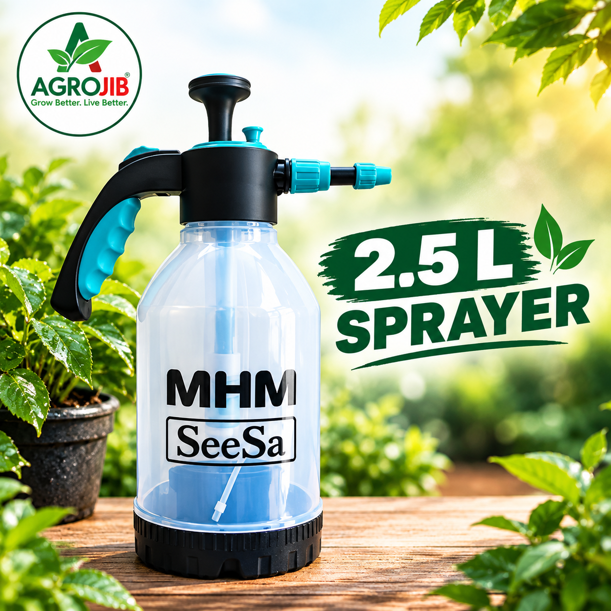 2.5L Garden Sprayer – Hand Pressure Pump Sprayer for Gardening